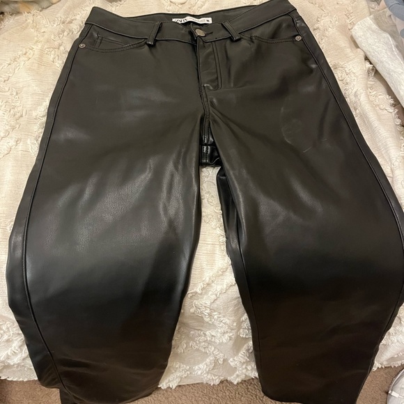 Zara Pants & Jumpsuits Zara Leather Pants Poshmark